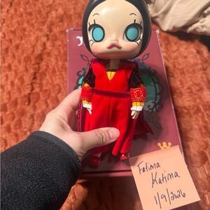 Enchanting Red and Black Doll with Cape